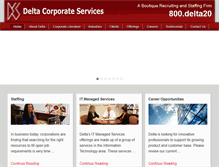 Tablet Screenshot of deltacorp.com
